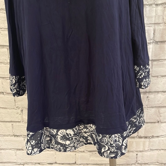 Women’s Kim Rogers cropped sleeve top with scarf 2X - Picture 3 of 5